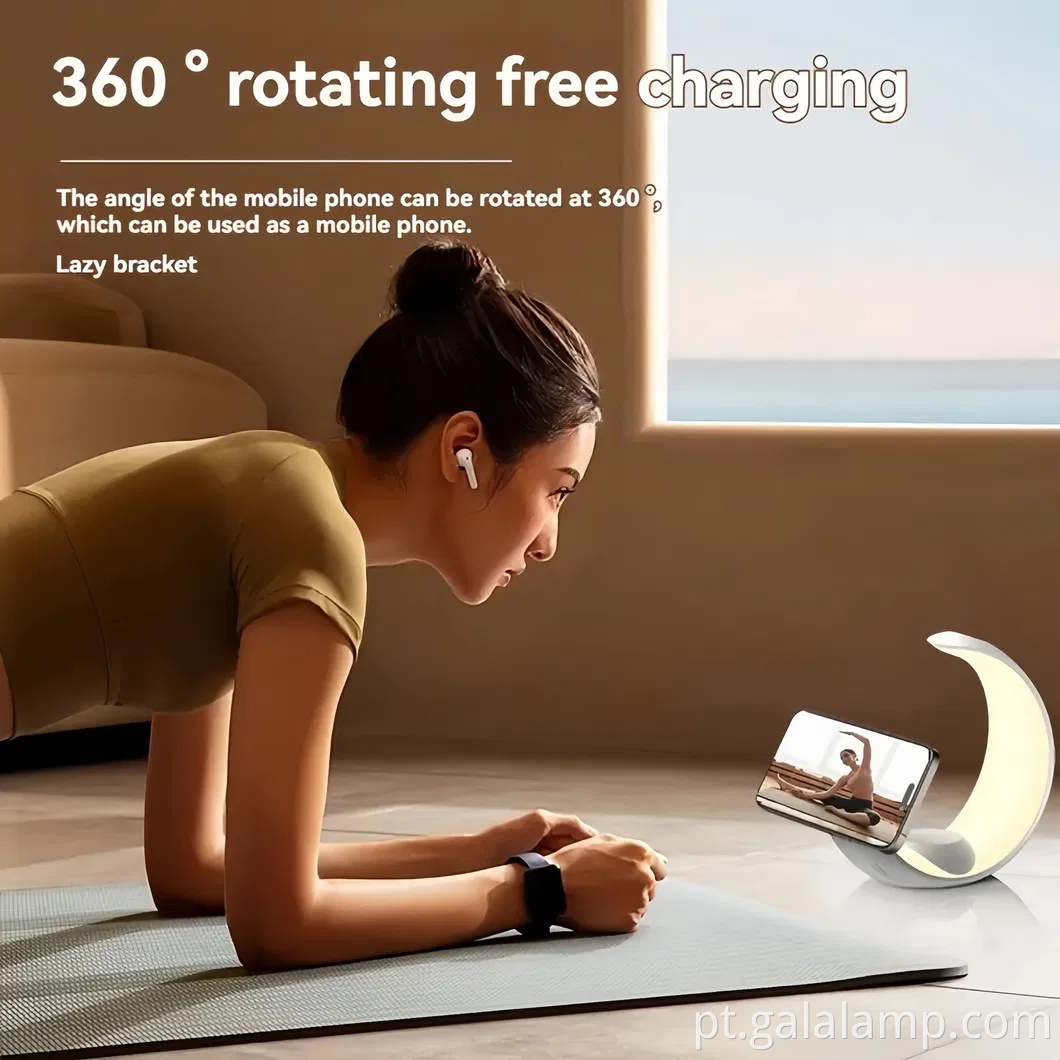 Pequena Luz da Luz Novo carregador sem fio de quatro e um sem fio Magnético Small Night Light 15W Carregamento sem fio Atmosfera Light Wake Up Light